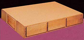 (19) Pine Pedestal - 6 Drawer