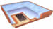 American National Economy Free Flow Wood Frame Waterbed Mattress