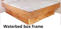 Waterbed oak box frame