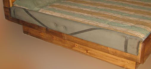 3 PC Vinyl Padded Waterbed Rails  All colors All Sizes FREE SHIPPING Made in USA 
